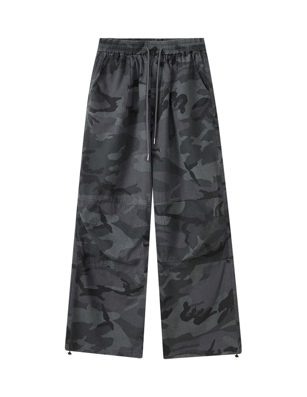 BAKYARDER Vintage Tree Camo Cargo Wide-Leg Pants