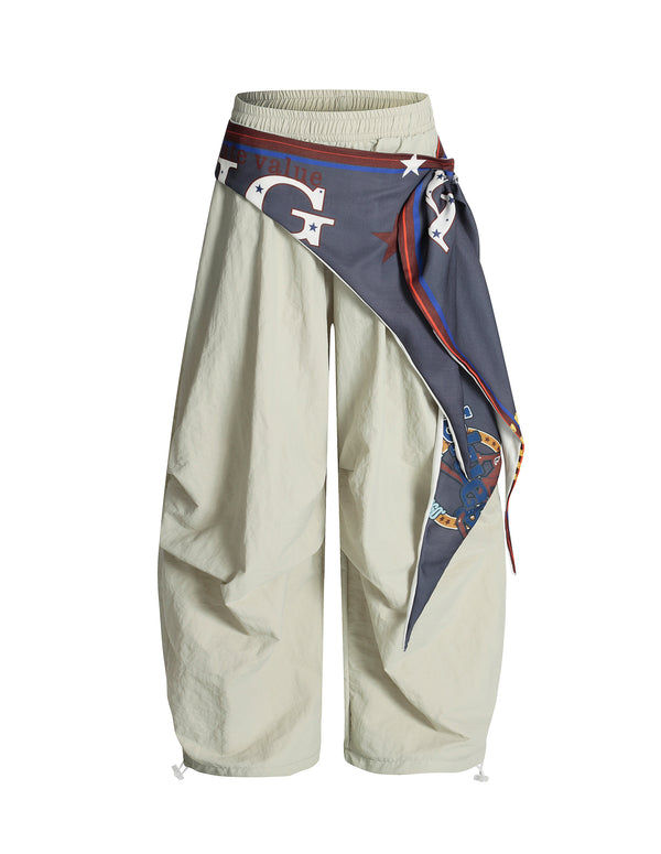 BAKYARDER Vintage Utility Pleated Barrel Pants